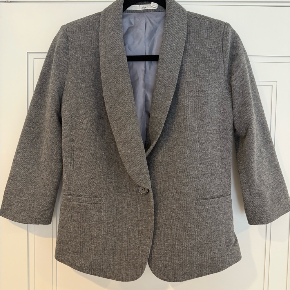 Gibson Gray Textured Blazer